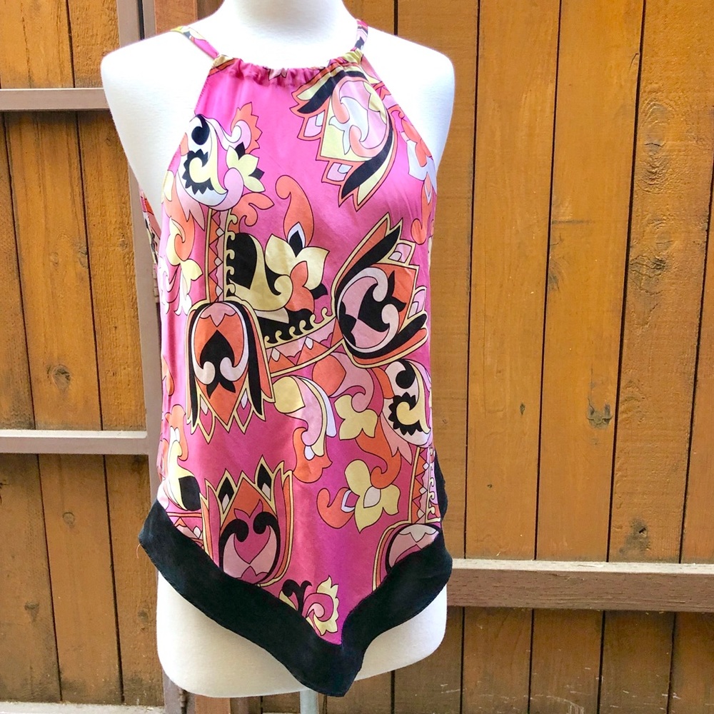 1970’s Silk Paisley Halter Top